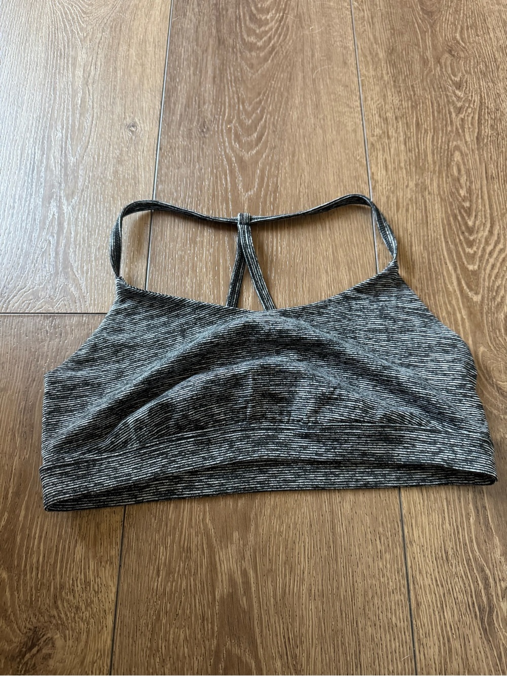 Old Navy Heather Gray Strappy Sports Bra